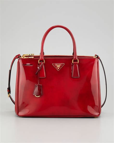 prada red coloured handbags|prada double zip camera bag.